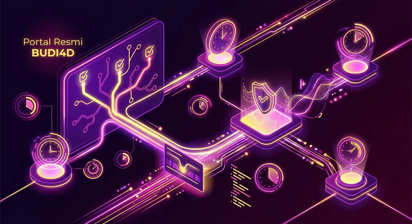 Keamanan akses dan manajemen waktu melalui Portal Resmi BUDI4D
